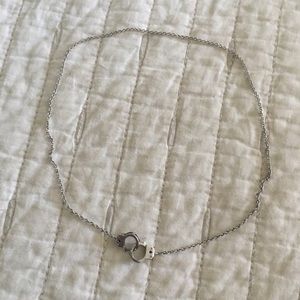 Sterling Silver Handcuff Necklace